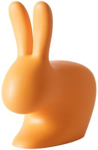 Rabbit Chair Baby Orange Qeeboo Stefano Giovannoni 1