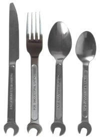 Set of cutlery DIY / 4 pieces - For a person living with Seletti Metal Diesel Diesel Creative Team 1