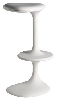 Sgabello Alto Kant Bianco Casamania Karim Rashid