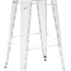 High stool H - H cm White Tolix Chantal Andriot 75 1