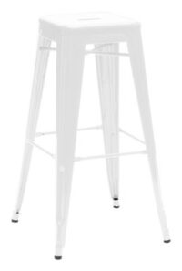 High stool H - H 75 cm White Tolix Xavier Pauchard 1