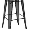 High stool H - H 75 cm Black Tolix Chantal Andriot 1