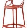 Masters high stool - H 65 cm Σκουριασμένο πορτοκάλι Kartell Philippe Starck | Eugeni Quitllet 1