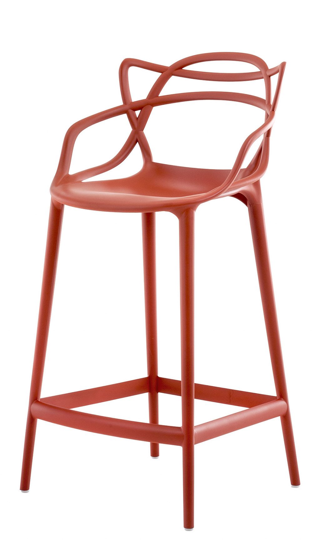 Sgabello alto Masters - H 65 cm Arancio ruggine Kartell Philippe Starck|Eugeni Quitllet 1