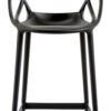 Taburete alto Masters - H 65 cm Negro Kartell Philippe Starck | Eugeni Quitllet 1