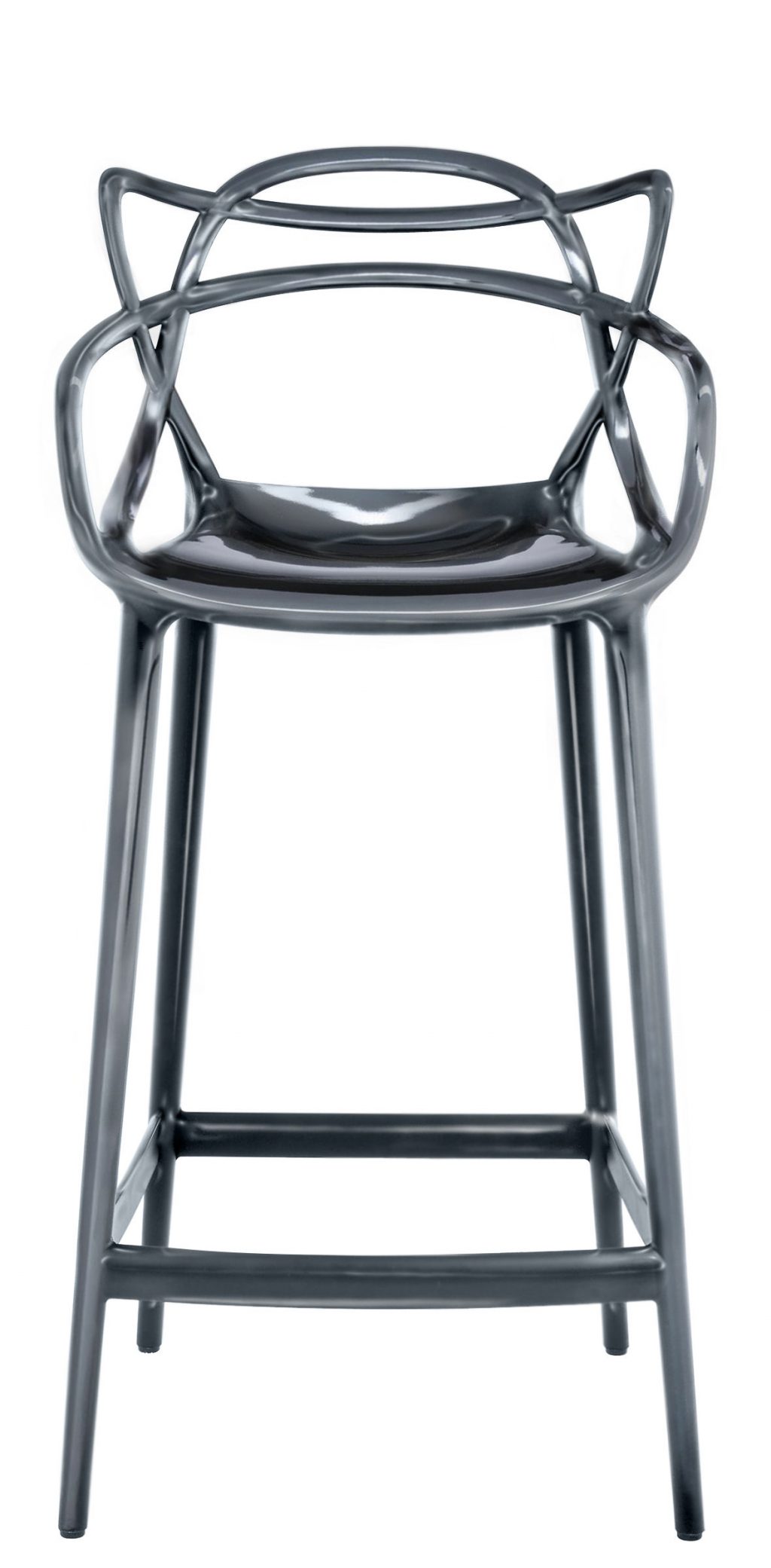 Sgabello alto Masters - H 65 cm Titanio Kartell Philippe Starck|Eugeni Quitllet 1
