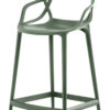 Masters high stool - H 65 cm Sage green Kartell Philippe Starck | Eugeni Quitllet 1
