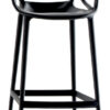 Tabouret haut Masters - H 75 cm Noir Kartell Philippe Starck | Eugeni Quitllet 1