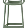 Masters high stool - H 75 cm Sage green Kartell Philippe Starck | Eugeni Quitllet 1