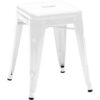 Low stool H - H 45 cm White Tolix Xavier Pauchard 1