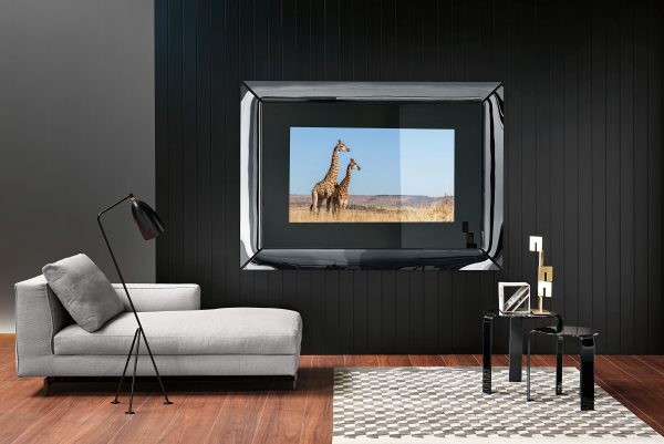 Espejo TV Caadre - 155 x 140 cm Negro | Titanio FIAM Philippe Starck