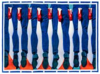 Alfombra de papel higiénico - Patas - 194 x 280 cm Multicolor Seletti Maurizio Cattelan | Pierpaolo Ferrari