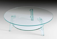Transparent Flute Coffee Table FIAM Lucidi Pevere Studio
