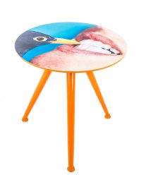 Mesa de centro de papel higiénico - Crow Ø 48 x H 49 cm Multicolor Seletti Maurizio Cattelan | Pierpaolo Ferrari