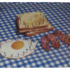 Toiletpaper tray - Breakfast - 43 x 32 cm Multicolor | White | Blue Seletti Maurizio Cattelan | Pierpaolo Ferrari