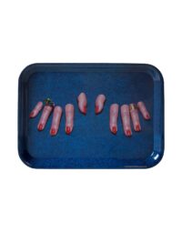 Vassoio Toiletpaper - Fingers - 43 x 32 cm Multicolore|Blu Seletti Maurizio Cattelan|Pierpaolo Ferrari