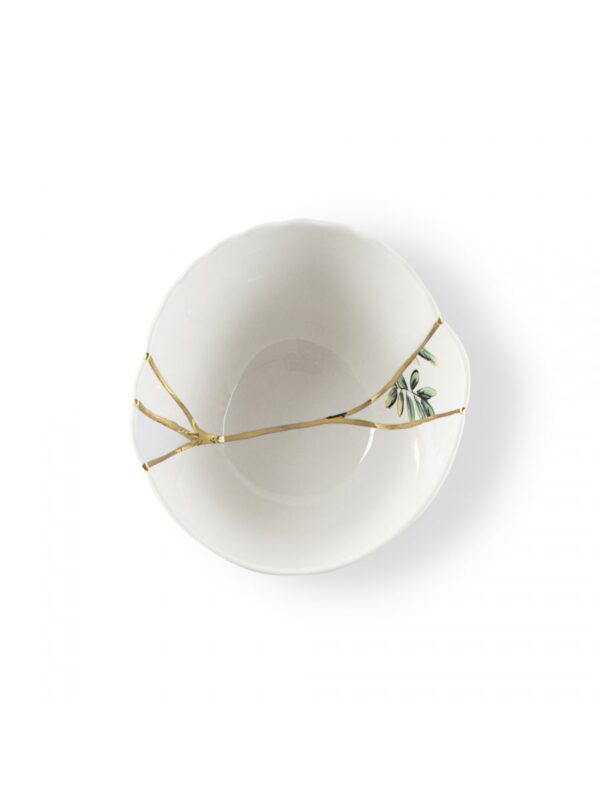 Kintsugi bowl Multicolored motifs White | Multicolored | Gold Seletti Marcantonio Raimondi Malerba