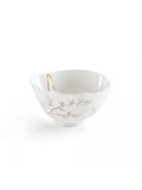 Kintsugi bowl Red motifs White | Multicolored | Gold Seletti Marcantonio Raimondi Malerba