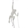 Φωτιστικό ανάρτησης με μαϊμού - H 80 cm Λευκό Seletti Marcantonio Raimondi Malerba
