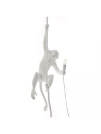 Lampada A Sospensione Monkey Hanging - H 80 cm Bianco Seletti Marcantonio Raimondi Malerba