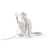 Lampada Da Tavolo Monkey Sitting - H 32 cm Bianco Seletti Marcantonio Raimondi Malerba