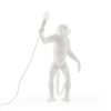 Lámpara de mesa de exterior Monkey Standing - H 54 cm Blanco Seletti Marcantonio Raimondi Malerba