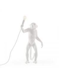 Lampe de table d'extérieur Monkey Standing / H 54 cm Blanc Seletti Marcantonio Raimondi Malerba