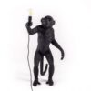 Lampe de table d'extérieur Monkey Standing / H 54 cm Noir Seletti Marcantonio Raimondi Malerba