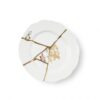 Kintsugi Dessert Plate Multicolored Motifs White | Multicolored | Gold Seletti Marcantonio Raimondi Malerba