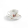 Kintsugi Coffee Cup Set Birds and Flowers White | Multicolor | Gold Seletti Marcantonio Raimondi Malerba