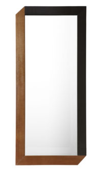 Espejo Tusa - 40 90 cm x Negro | Nuez internoitaliano Giulio Iacchetti