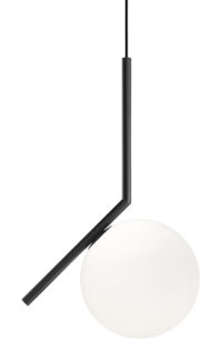 IC S1 Suspension Lamp - H 48,2 cm White | Black Flos Michael Anastassiades