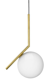 IC S1 Suspension Lamp - H 48,2 cm Brass Flos Michael Anastassiades