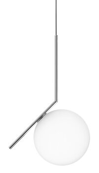 Lámpara de suspensión IC S2 - H 72 cm Cromado Flos Michael Anastassiades