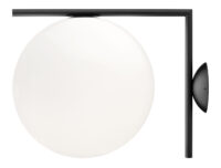 IC W2 Wall Lamp - Ø 30 cm White | Black Flos Michael Anastassiades