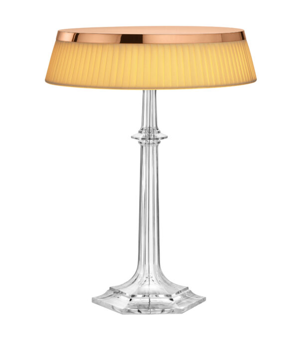 Lampada Da Tavolo Bon Jour Versailles Large - / LED - H 42 cm Trasparente|Avorio Flos Philippe Starck