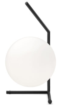 Lampu Meja Rendah IC T1 - H 38 cm Putih | Flos Hitam Michael Anastassiades