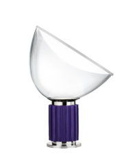 Lampada Da Tavolo Taccia LED Small Trasparente|Viola Flos Achille Castiglioni