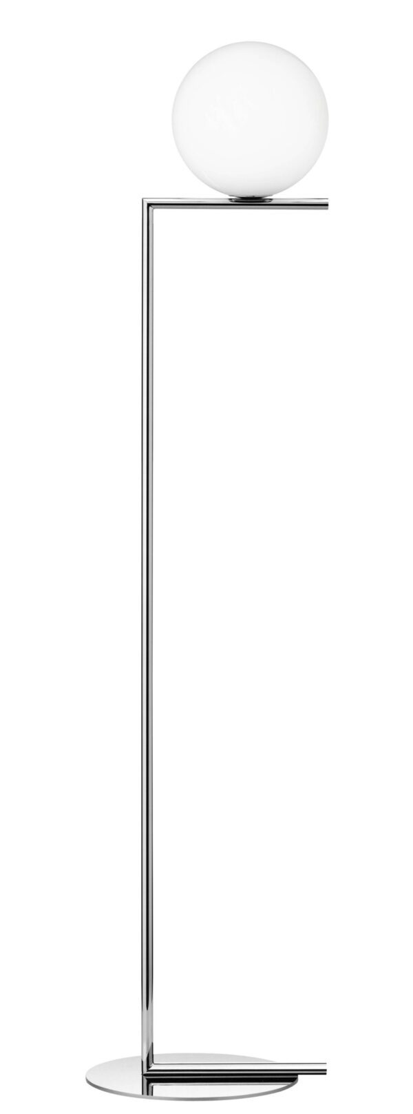 „IC F1“ grindų lempa - H 135 cm chromo floselis Michaelas Anastassiadesas