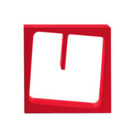 Quby bookcase - module - Red B-LINE Stefan Bench