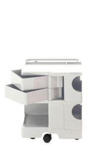 Mobile contenitore Boby A 52 cm - 2 cassetti Bianco B-LINE Joe Colombo