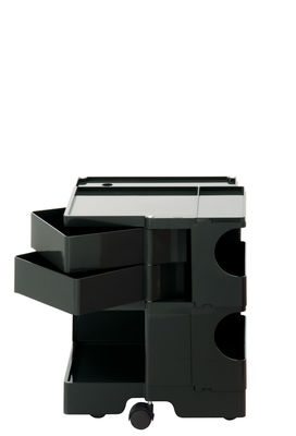 A storage unit Boby cm 52 - 2 drawers Black B-LINE Joe Colombo