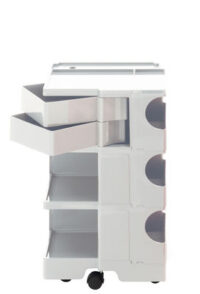 Mobile contenitore Boby A 73 cm - 2 cassetti Bianco B-LINE Joe Colombo