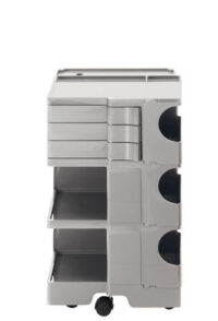 Mobile contenitore Boby A 73 cm - 3 cassetti Alluminio B-LINE Joe Colombo