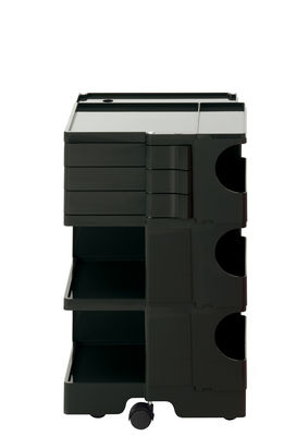 A storage unit Boby cm 73 - 3 drawers Black B-LINE Joe Colombo
