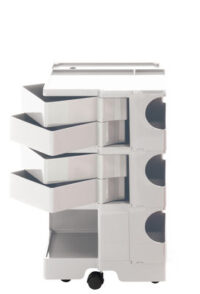 Mobile contenitore Boby A 73 cm - 4 cassetti Bianco B-LINE Joe Colombo