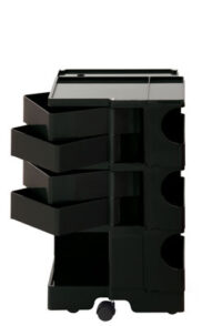 A storage unit Boby cm 73 - 4 drawers Black B-LINE Joe Colombo