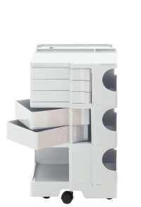 A storage unit Boby cm 73 - 5 drawers White B-LINE Joe Colombo