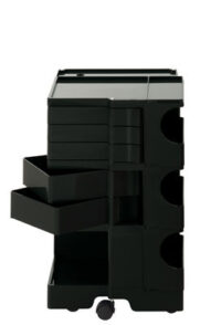 A storage unit Boby cm 73 - 5 drawers Black B-LINE Joe Colombo