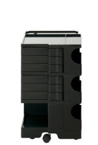 A storage unit Boby cm 73 - 6 drawers Black B-LINE Joe Colombo